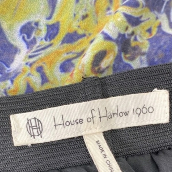 HOUSE OF HARLOW 1960 MAXI‎ SKIRT OIL PRINT - Picture 5 of 5
